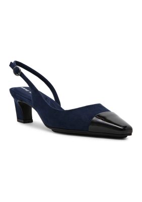 Anne Klein Women s Sama Slingback Heels Black 7.5M