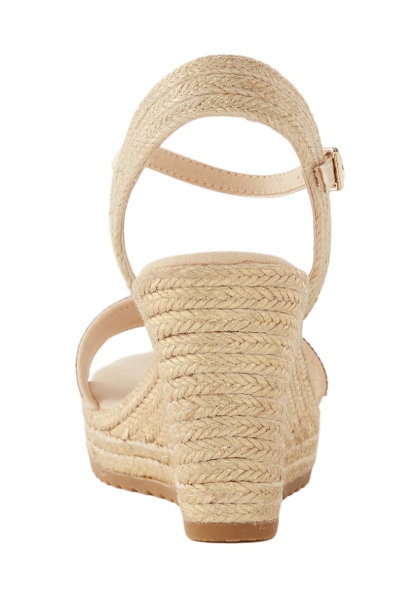 Wella Rhinestone Wedge Sandals