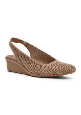 Anne Klein Women's Witty-Knit Wedge Heels, 10M