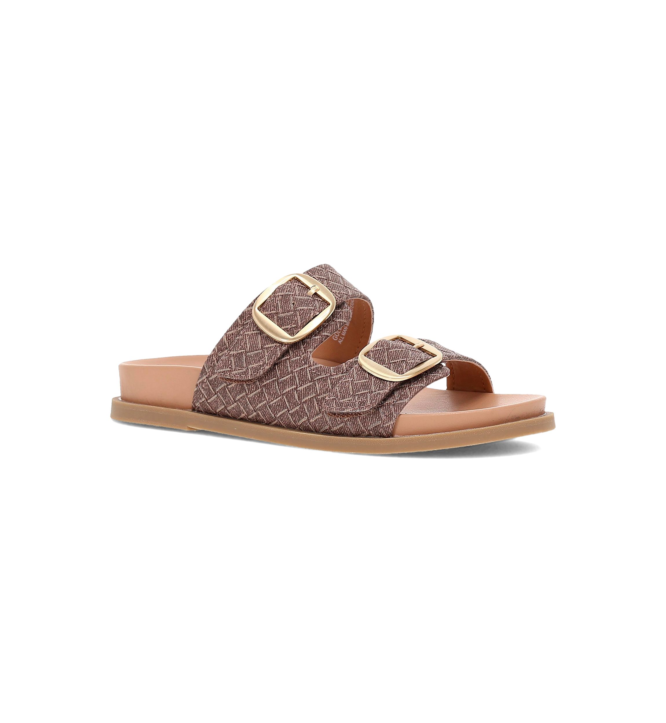 Golden Footbed Sandals