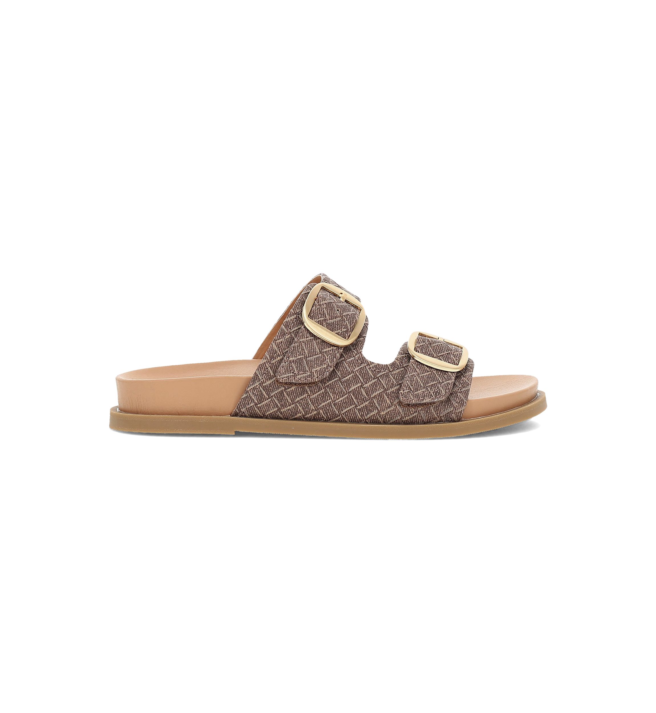 Golden Footbed Sandals