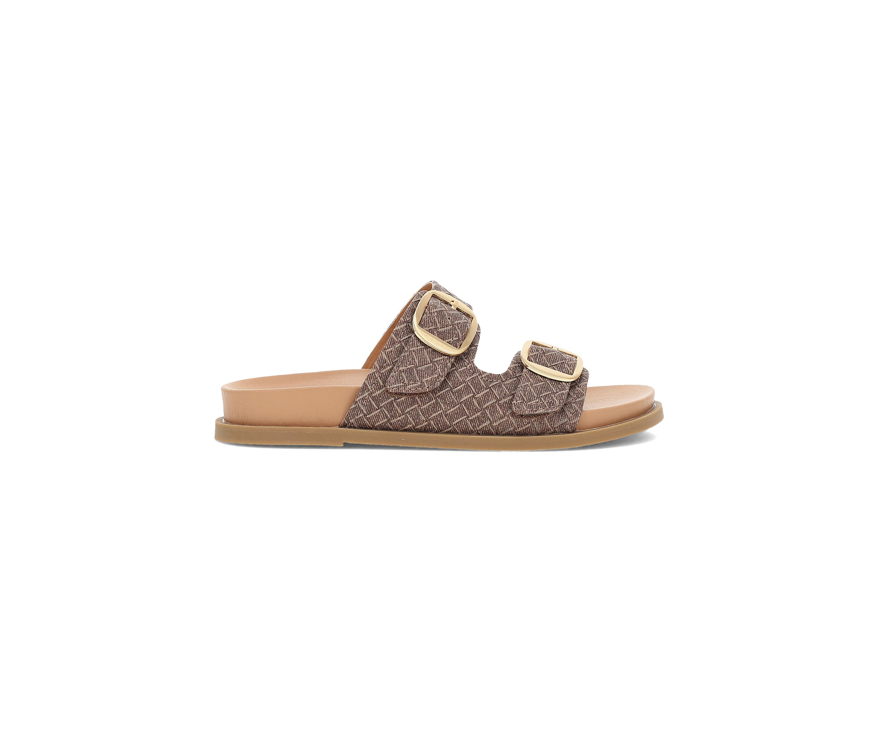 Golden Footbed Sandals