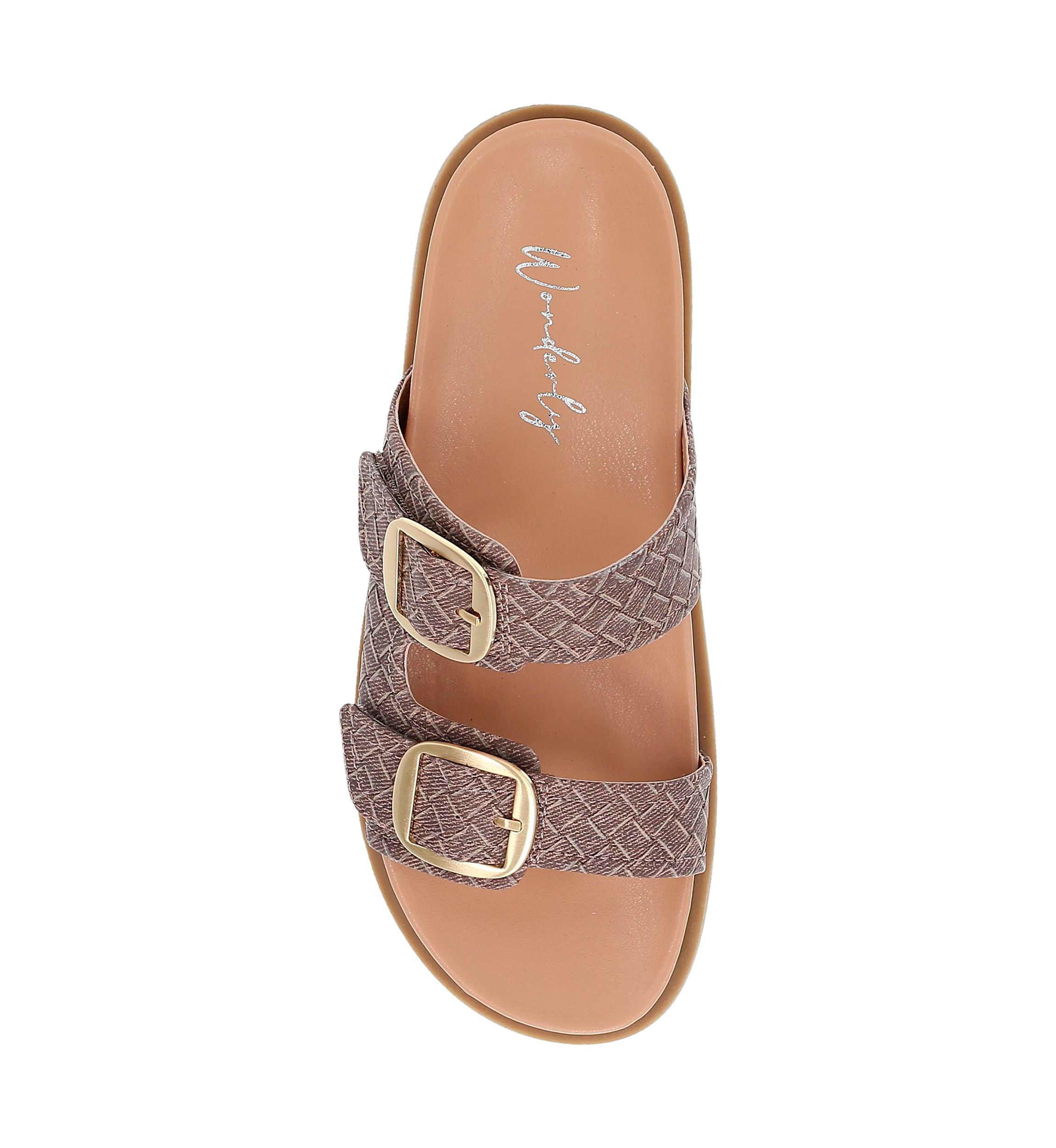 Golden Footbed Sandals