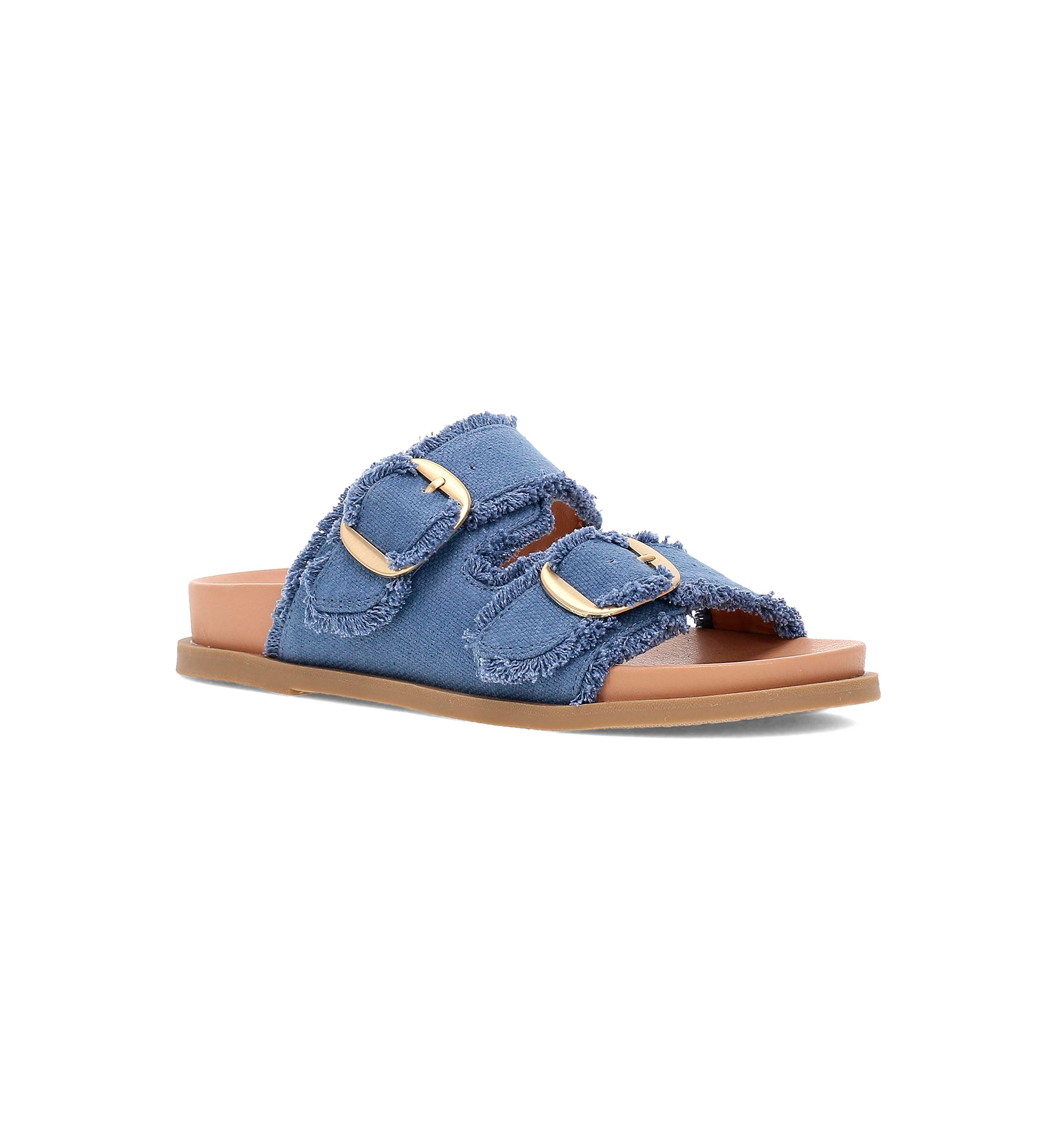 Golden Footbed Sandals