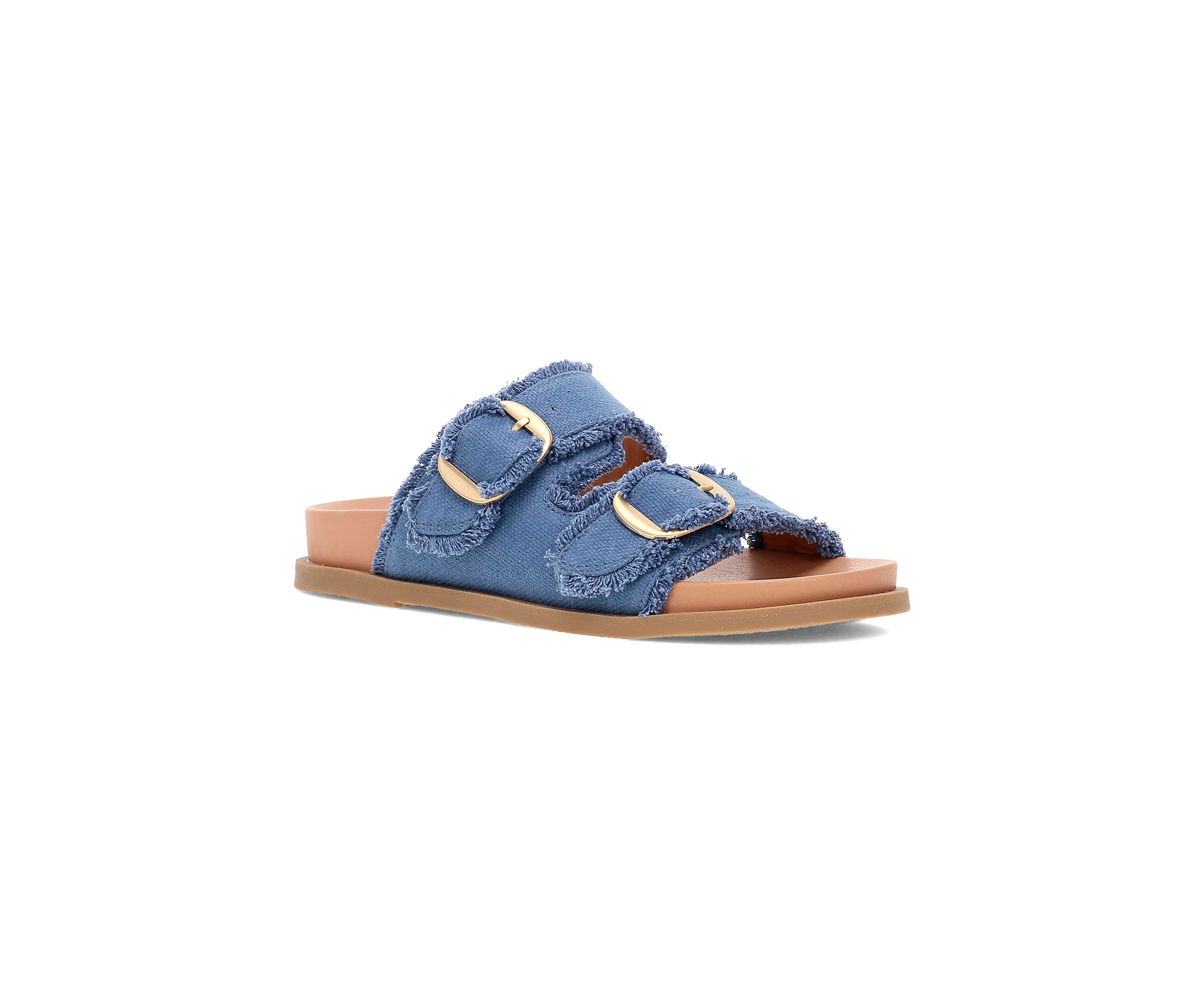 Golden Footbed Sandals