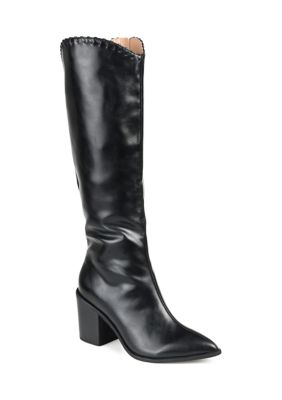 Journee Collection Women's Daria Boot - Extra Wide Calf, Black, 12WW