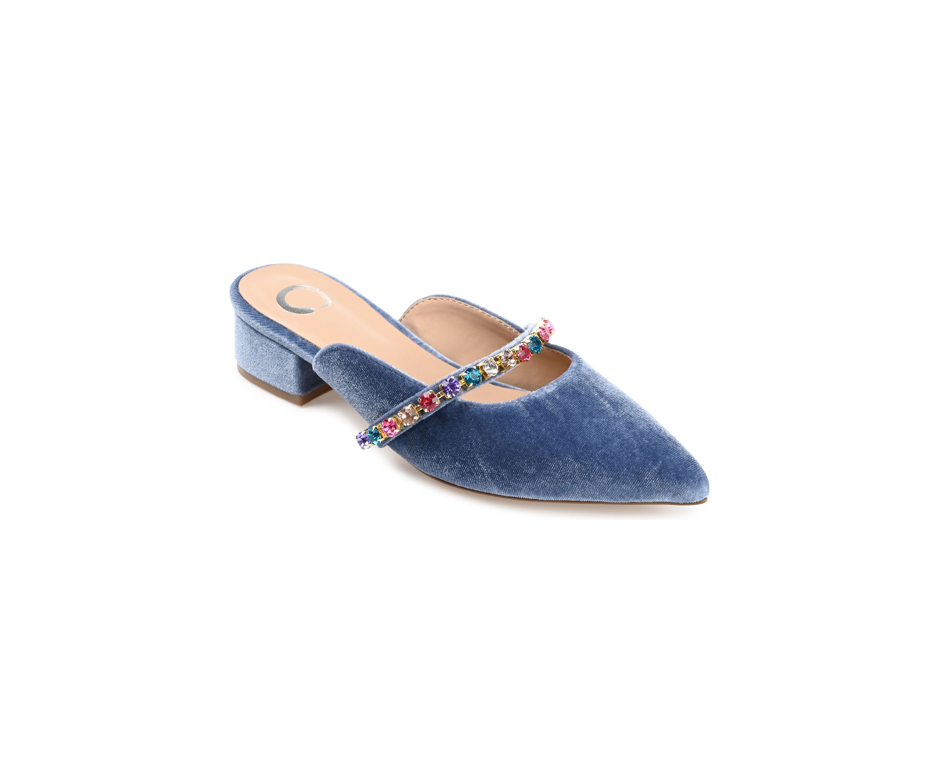 Jewel, Slingback With Stones Treatment Around Cut Outs