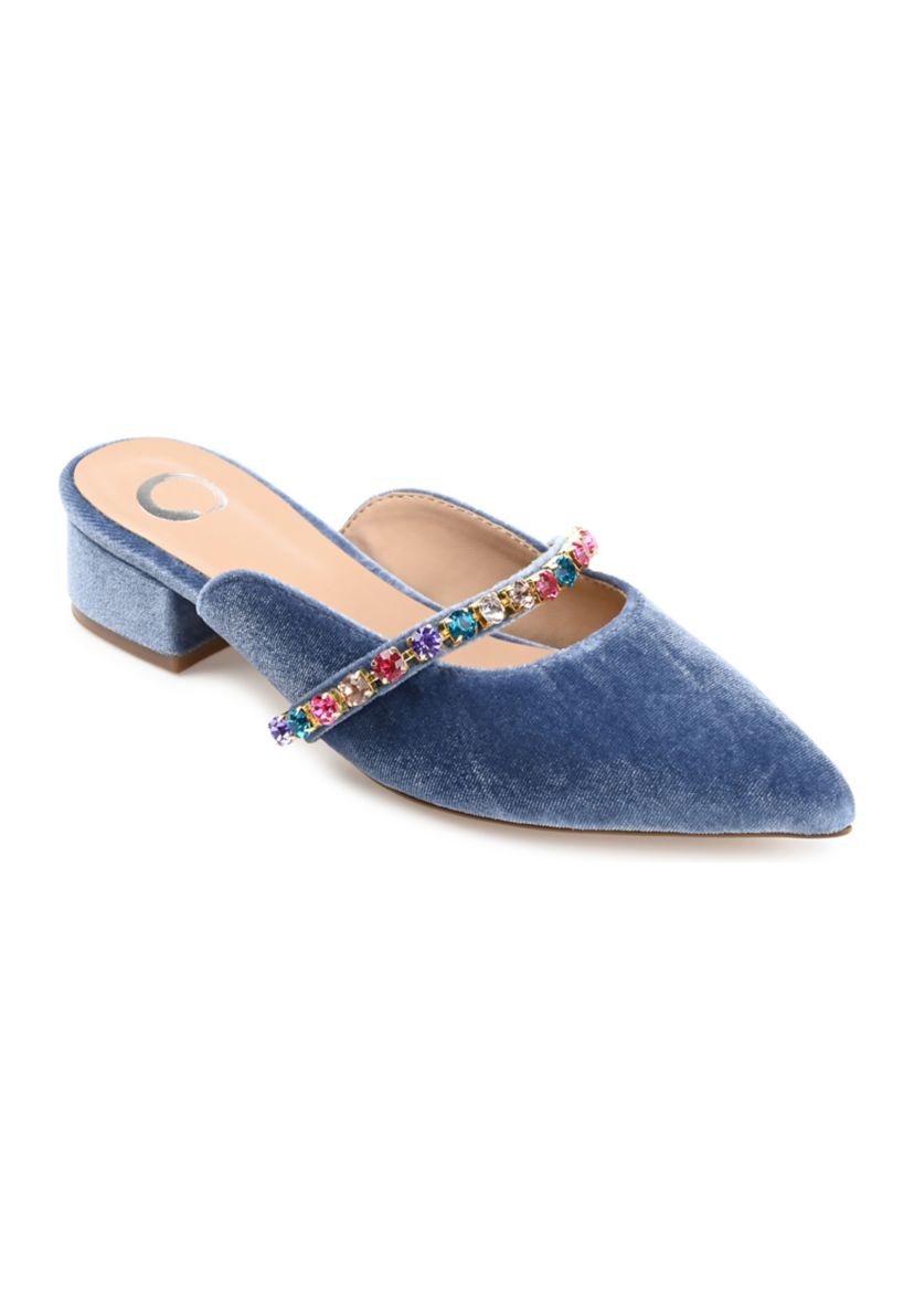 Jewel, Slingback With Stones Treatment Around Cut Outs