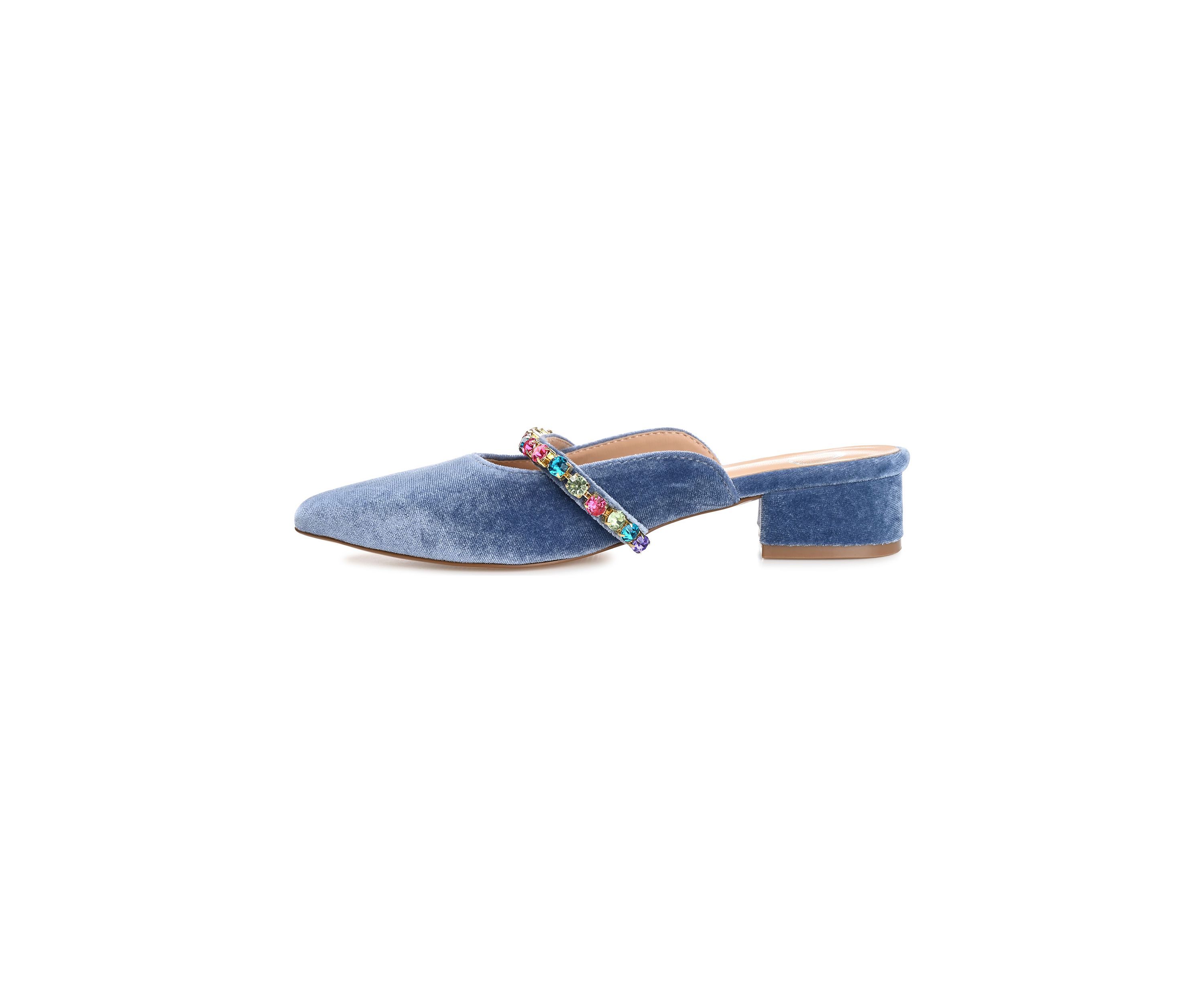Jewel, Slingback With Stones Treatment Around Cut Outs