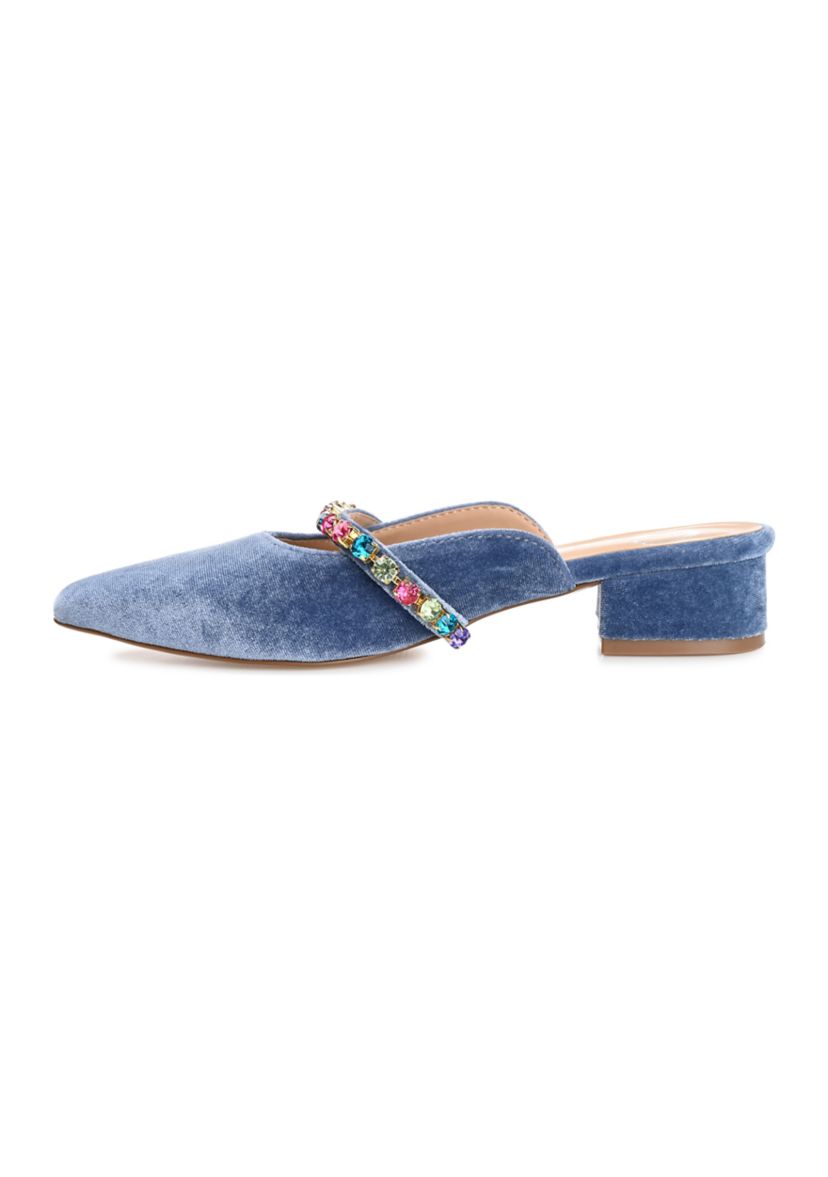 Jewel, Slingback With Stones Treatment Around Cut Outs