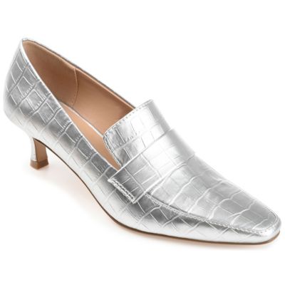 Journee Collection Women's Celina Pumps, Silver, 12M
