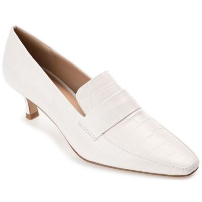Journee Collection Women's Celina Pumps, White, 12M