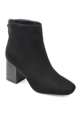 Journee Collection Women's Audrina Booties, Black, 10M