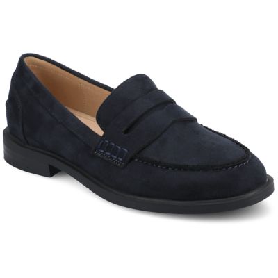 Journee Collection Women's Brooks Casual, Navy Blue, 6.5W
