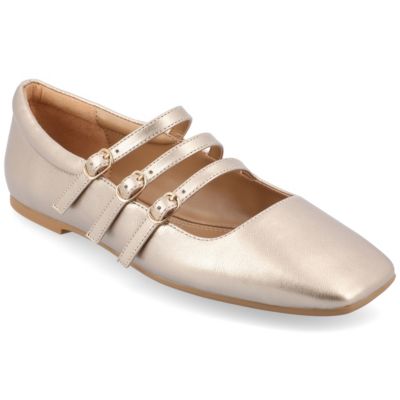 Journee Collection Women's Darlin Dress, Gold, 6.5W