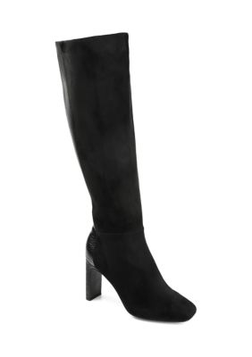 Journee Collection Women's Elisabeth Boots, Black, 12M