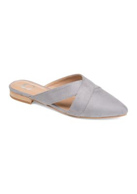 Journee Collection Women's Giada Mules, Grey, 7.5M -  0052574779950