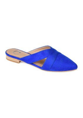 Journee Collection Women's Giada Mules, Blue, 7.5M -  0052574779844