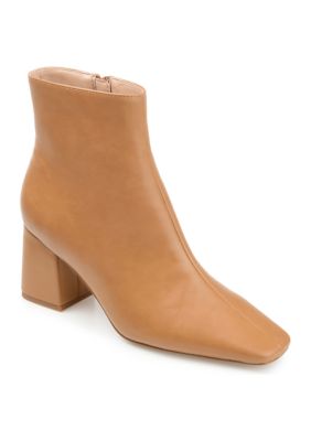 Journee Collection Women's Haylinn Booties, Tan, 8.5W