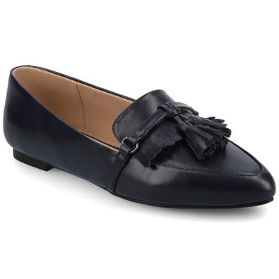 Journee Collection Women's Jannah Dress, Navy Blue, 9.5W