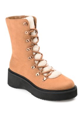 Journee Collection Women's Kannon Booties, Tan, 10M
