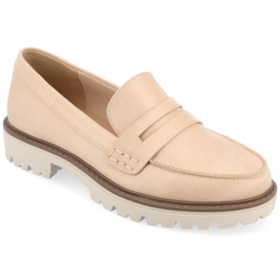 Journee Collection Women's Kenly Casual, Sand, 9.5W