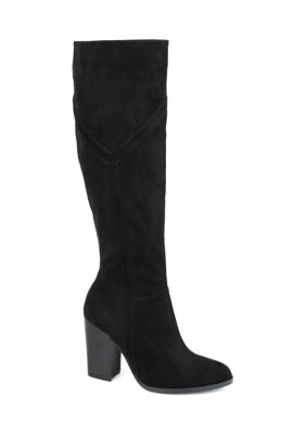 Journee Collection Women's Wide Calf Kyllie Boot, Black, 7.5M -  0052574705843