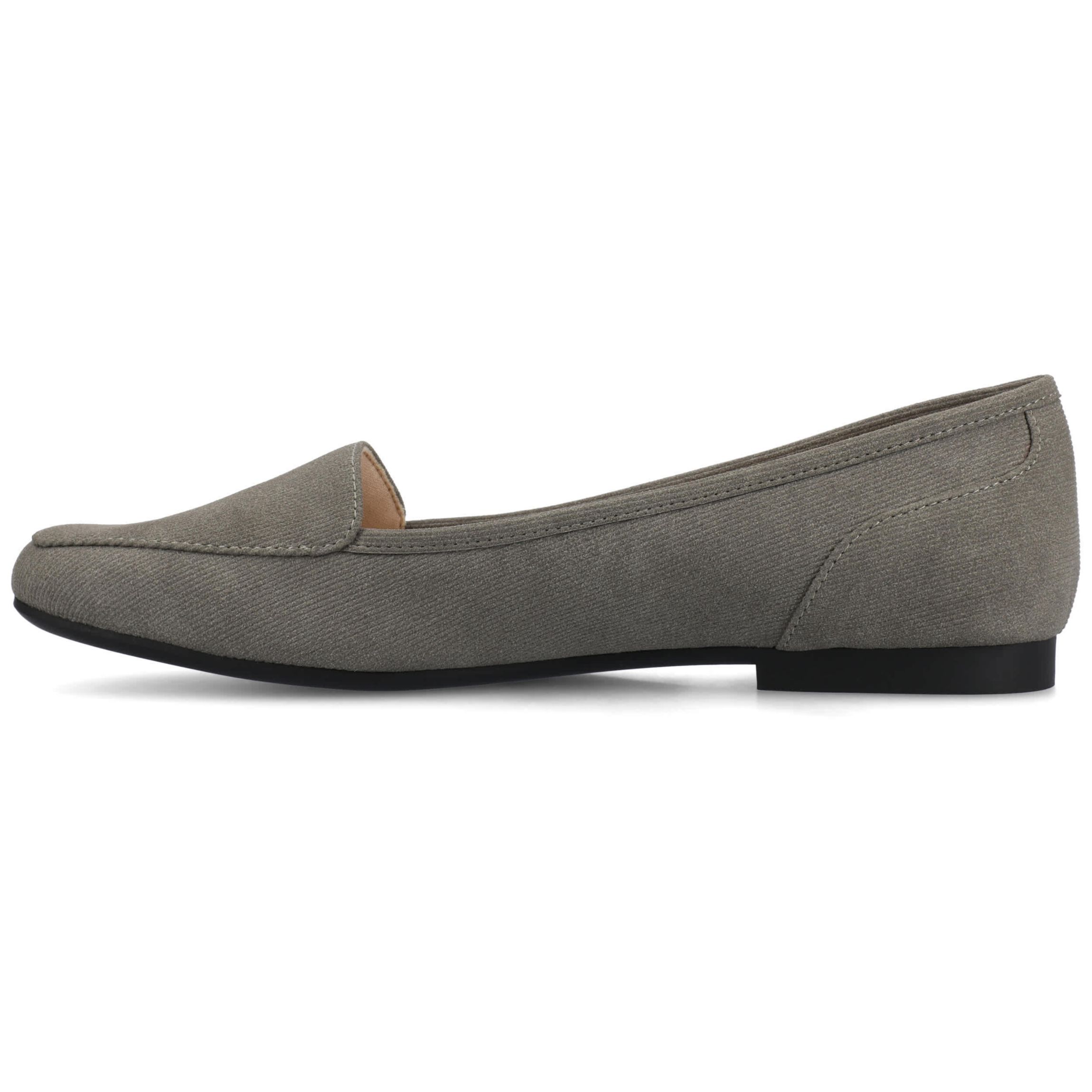 belk ladies flat dress shoes Women's Grey Flats Leather flats
