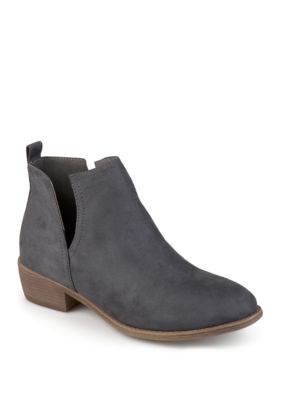 wide width grey booties