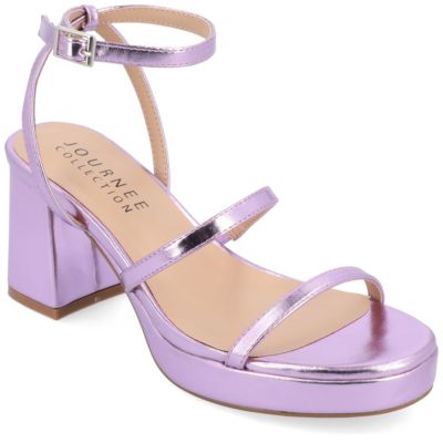 Journee Collection Women's Samilee Sandals, Purple, 9M -  0194593596863