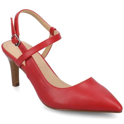 Journee Collection Women's Scipio Dress, Red, 10W