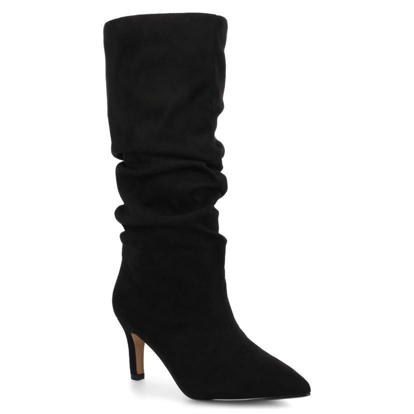Journee Women's Sonnet Knee High Extra Wide-Calf Slouchy Boots, Navy 7.5