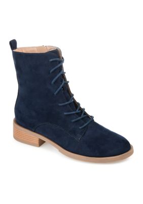 Journee Collection Women's Vienna Booties, Navy Blue, 10W