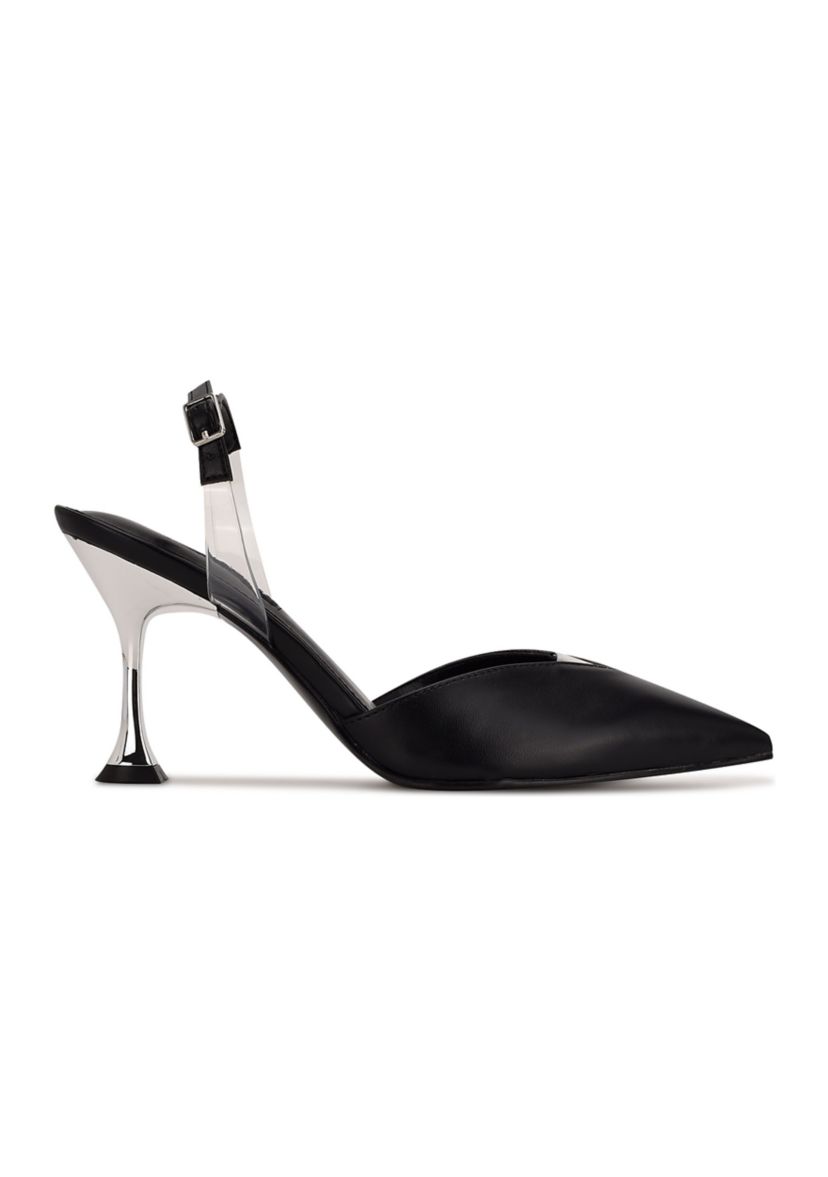 Heat Pointy Toe Heeled Slingbacks