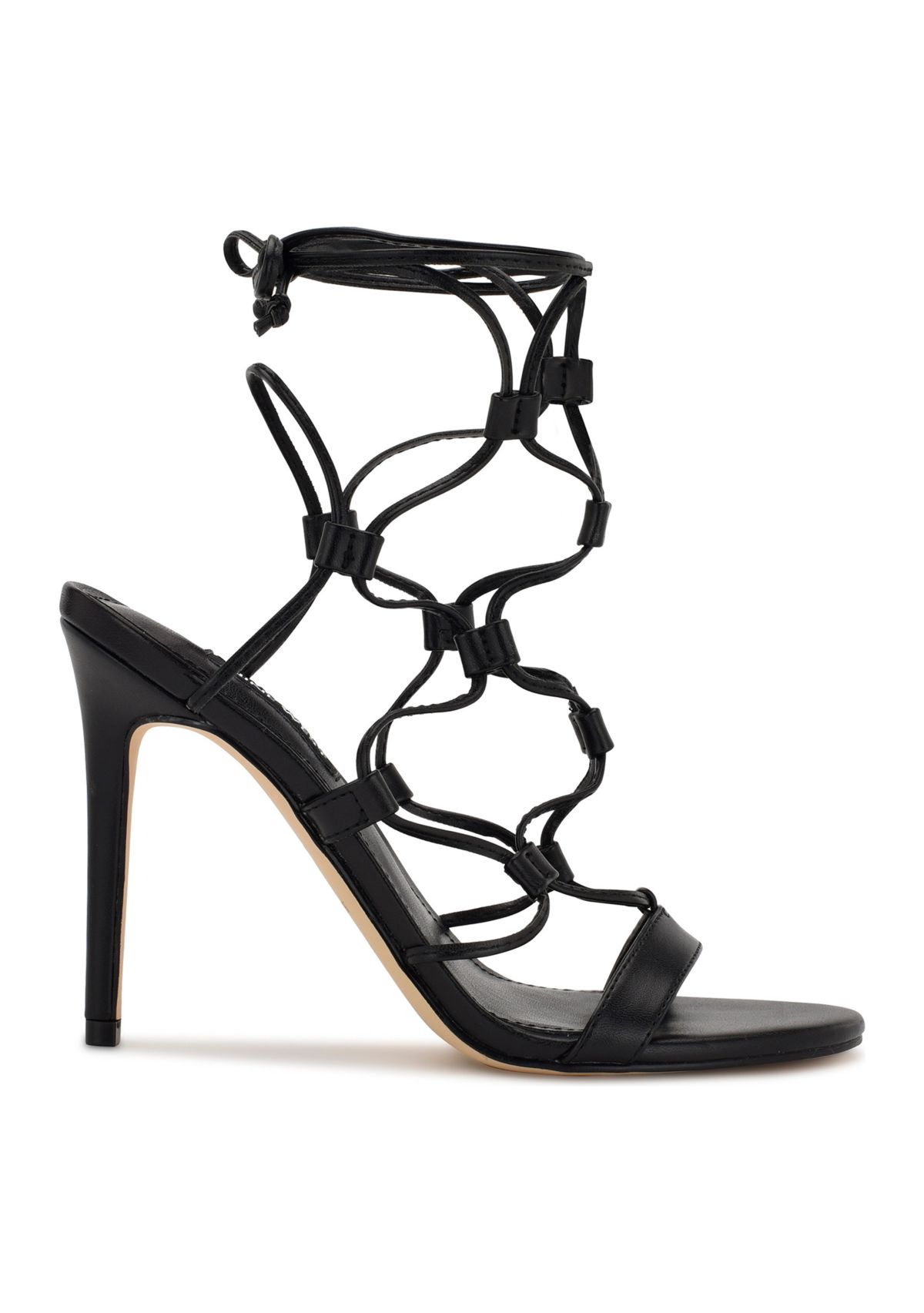 Mix Ankle Wrap Dress Sandals