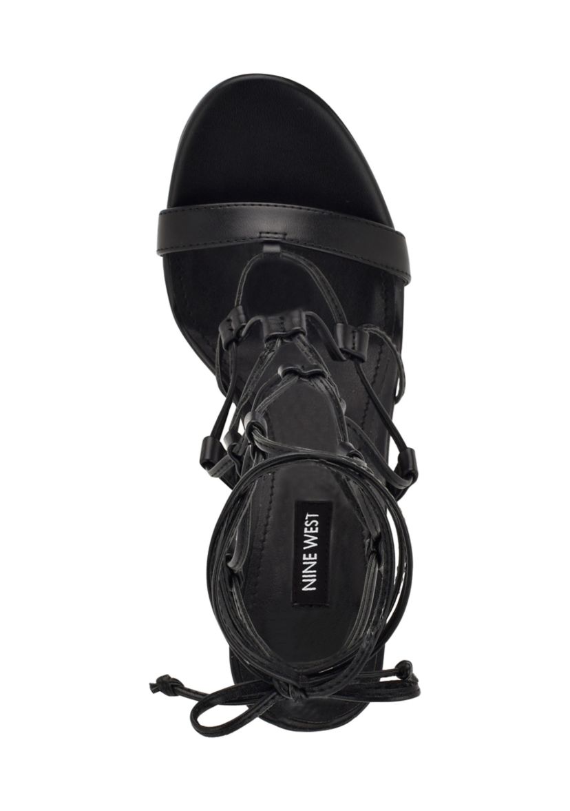 Mix Ankle Wrap Dress Sandals