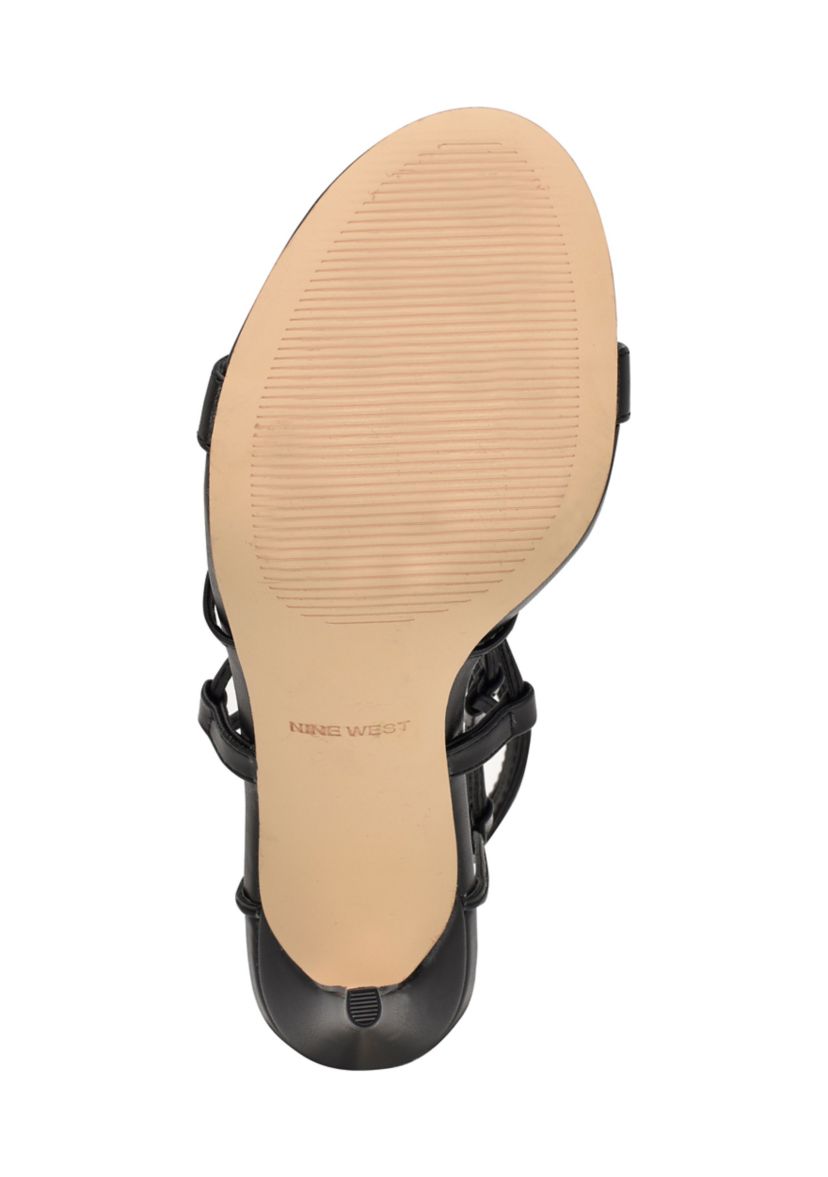 Mix Ankle Wrap Dress Sandals