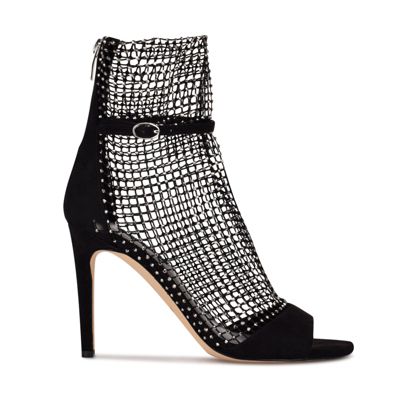 Nine West Imery Mesh Peep Toe Booties belk