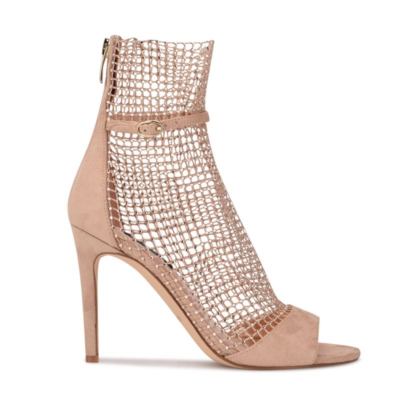 Imery Mesh Peep Toe Booties