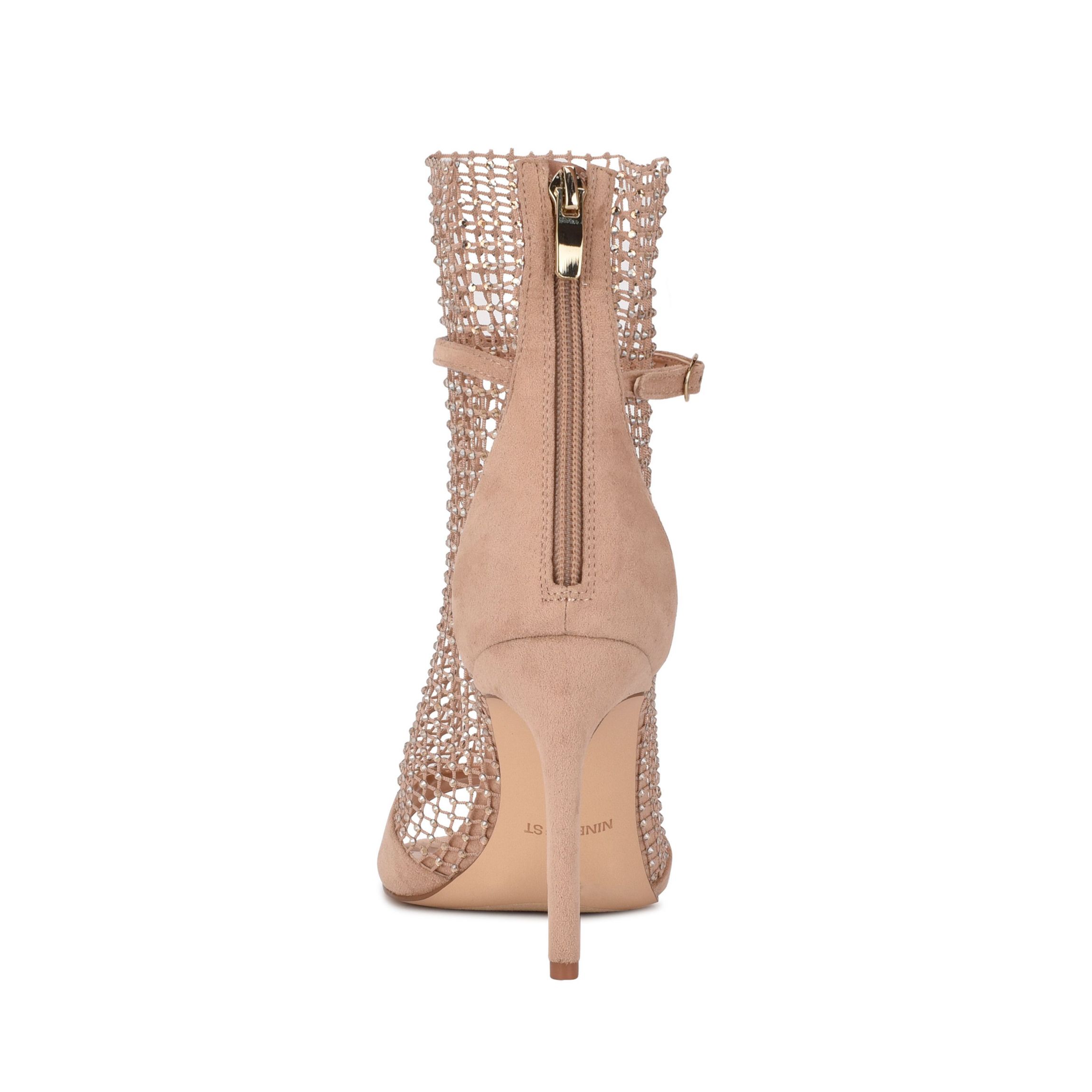 Imery Mesh Peep Toe Booties