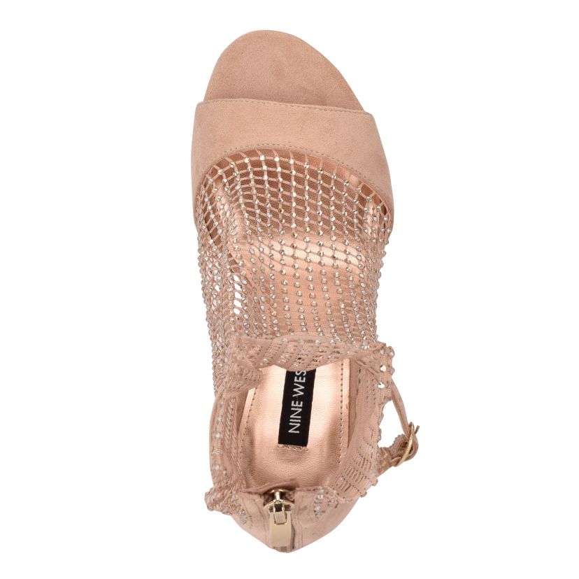 Imery Mesh Peep Toe Booties
