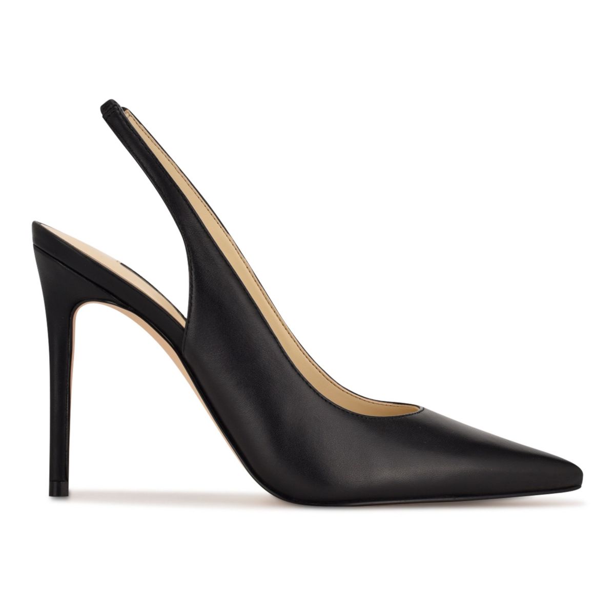 Feather Pointy Toe Slingback Dress Pumps