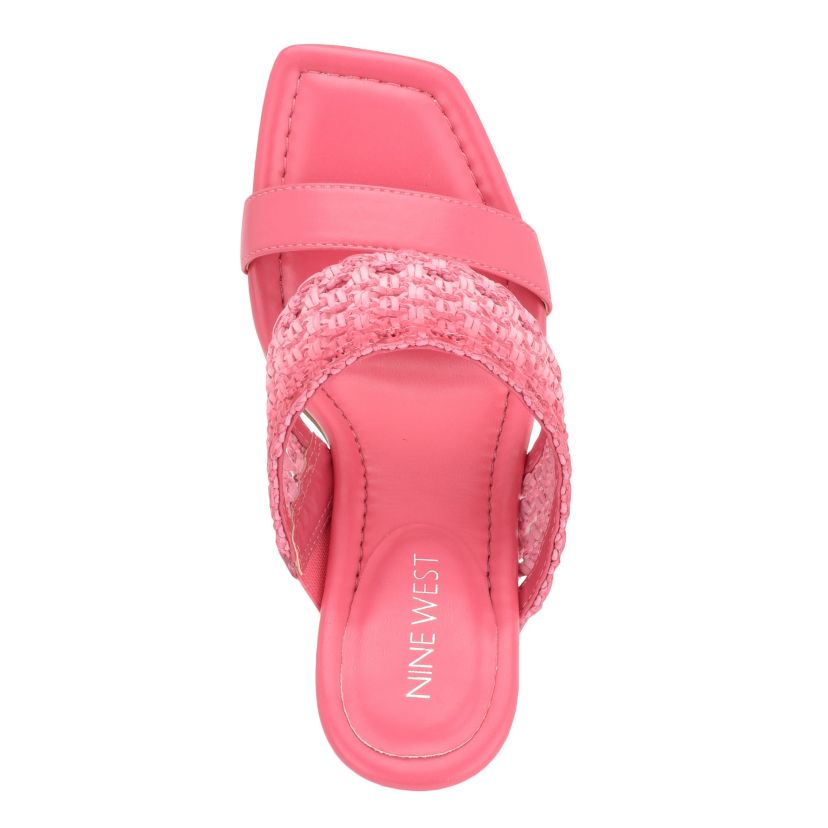 Micks Square Toe Woven Dress Sandals