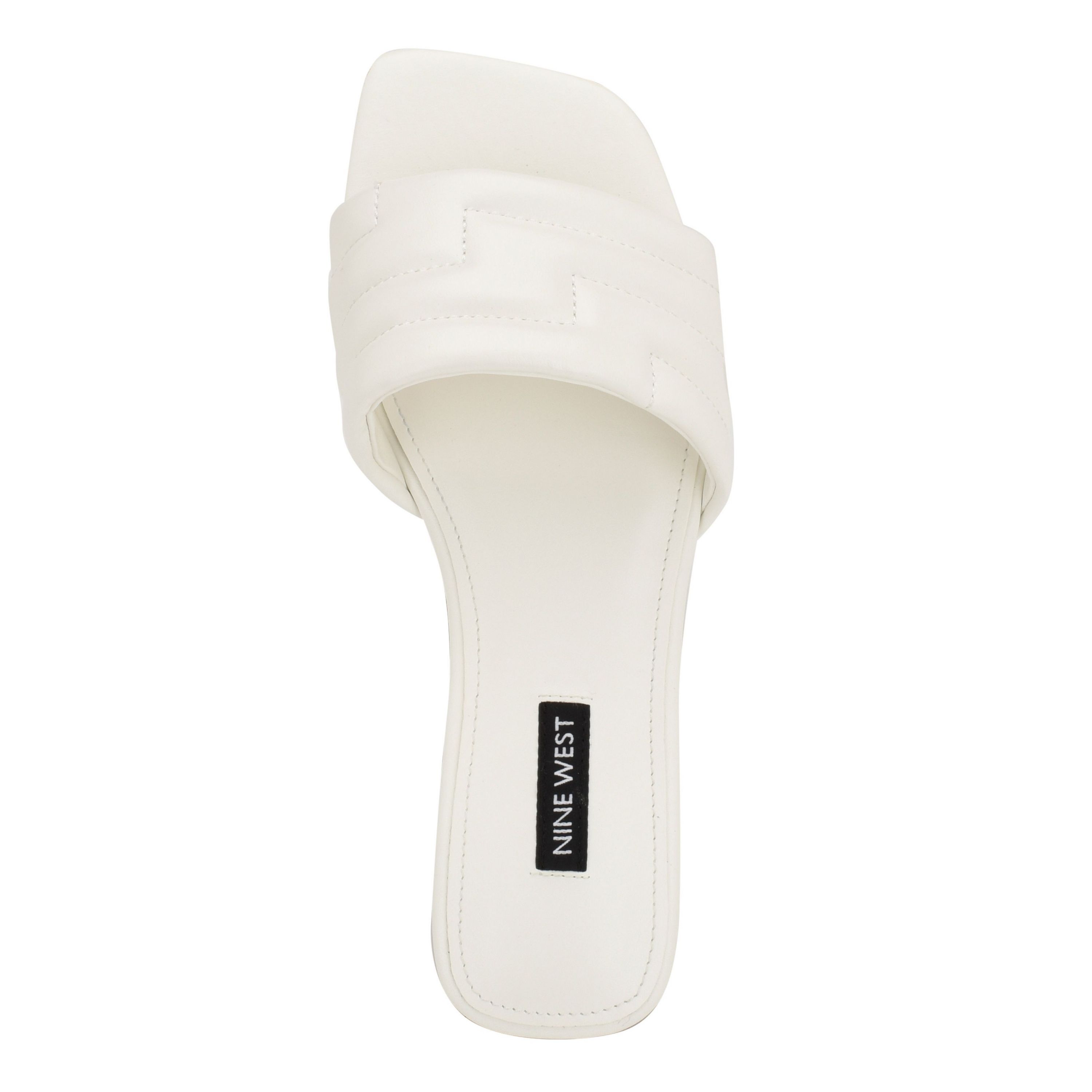 Menqs Square Toe Flat Slide Casual Sandals