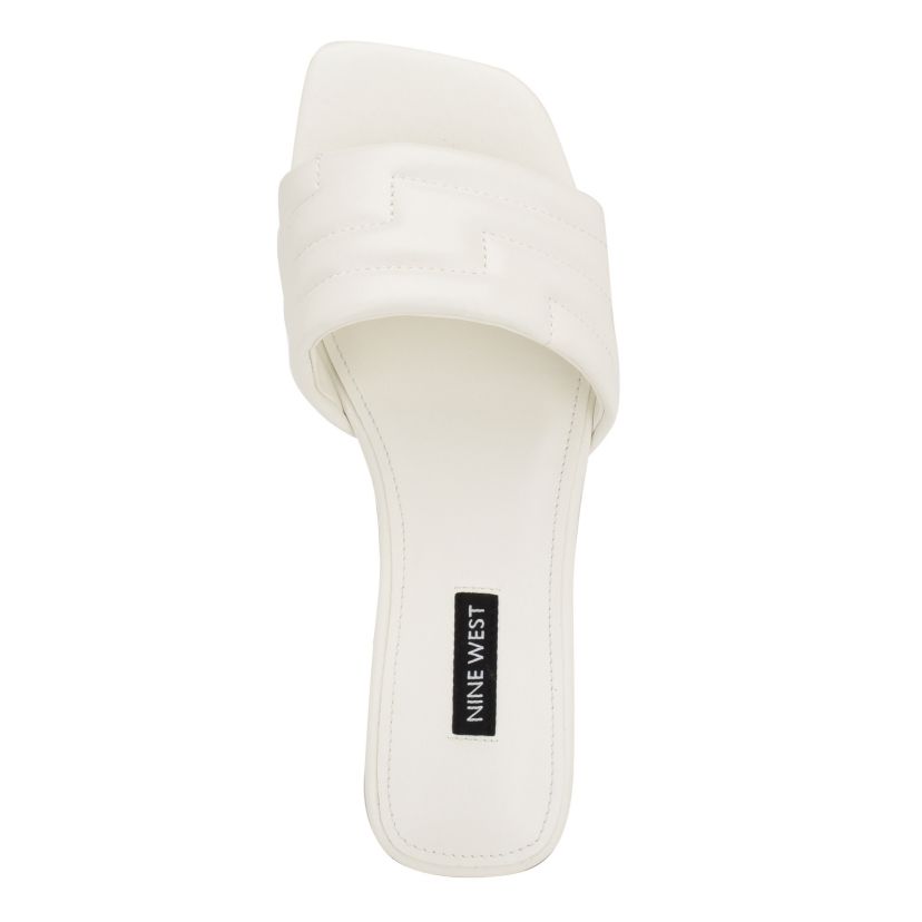 Menqs Square Toe Flat Slide Casual Sandals