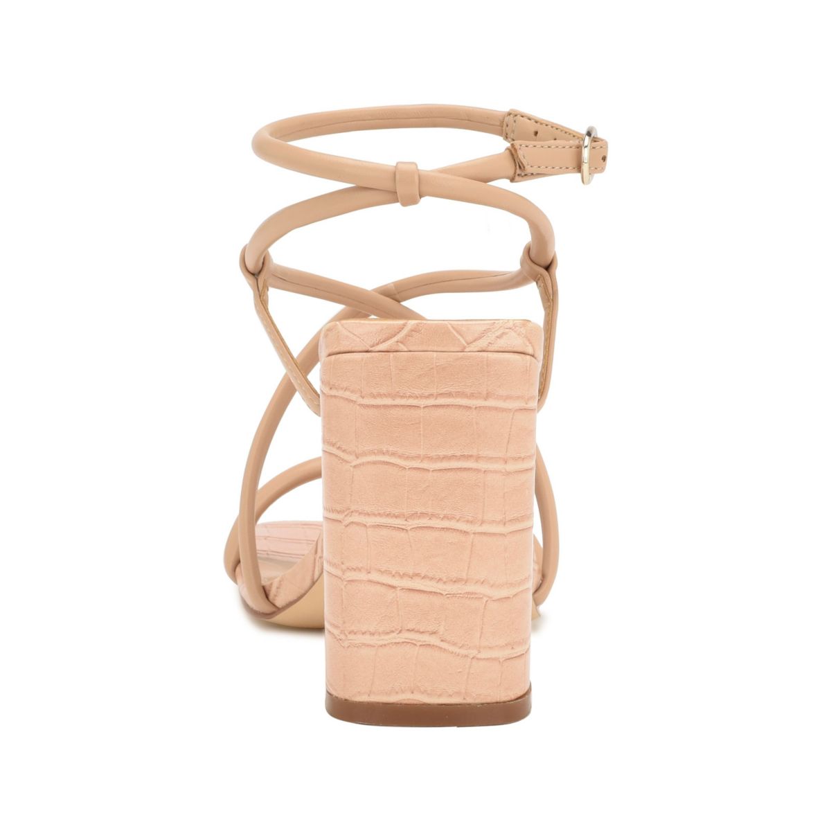 Yeera Square Toe Strappy Heeled Dress Sandals