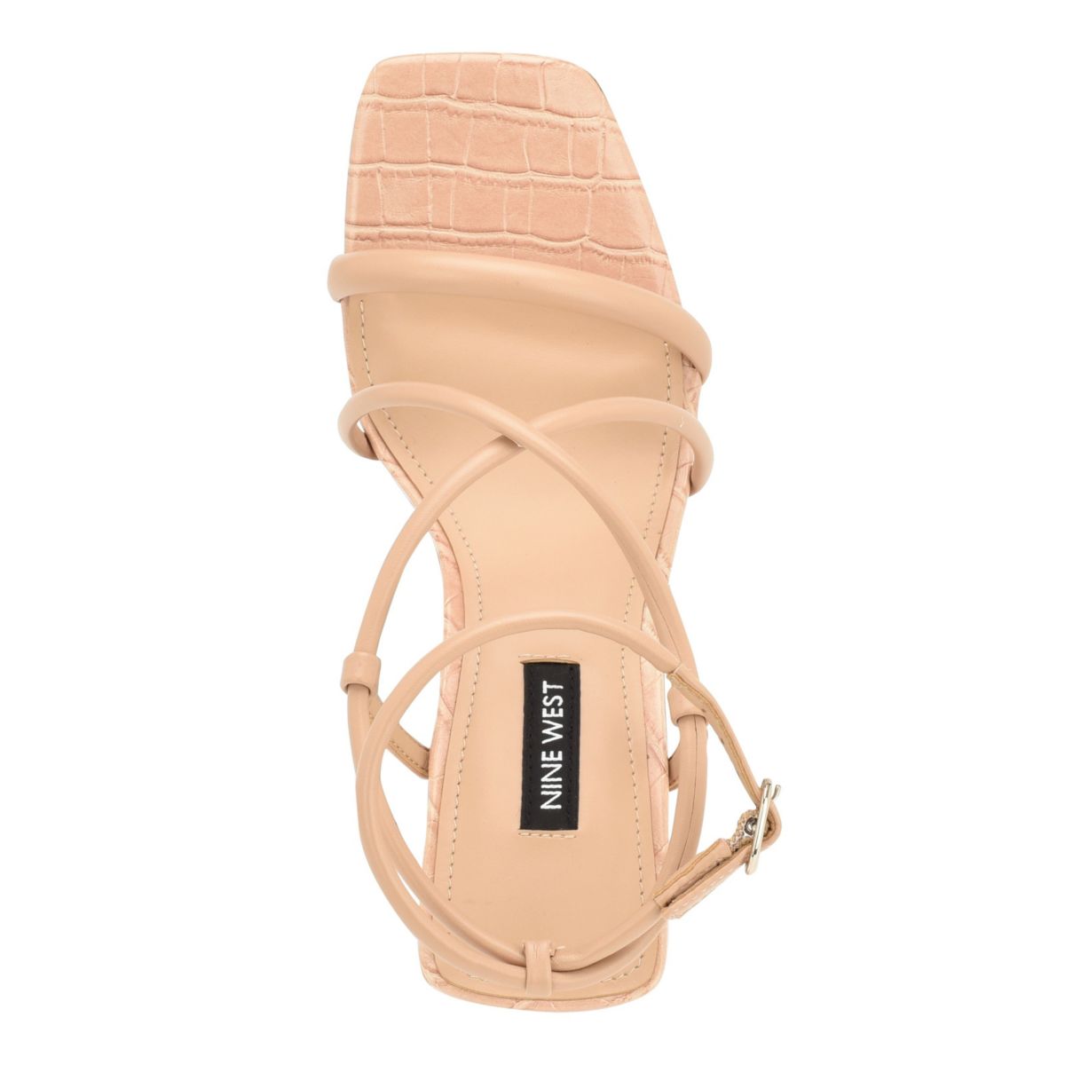 Yeera Square Toe Strappy Heeled Dress Sandals