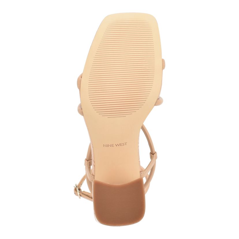 Yeera Square Toe Strappy Heeled Dress Sandals
