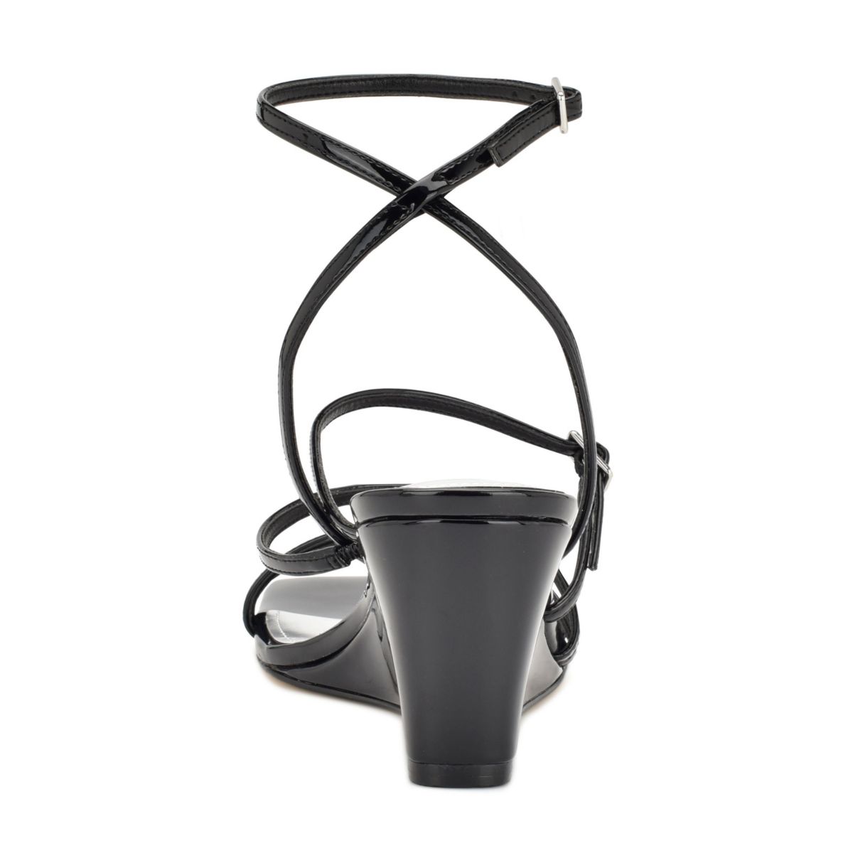 Keamer Square Toe Strappy Wedge Dress Sandals