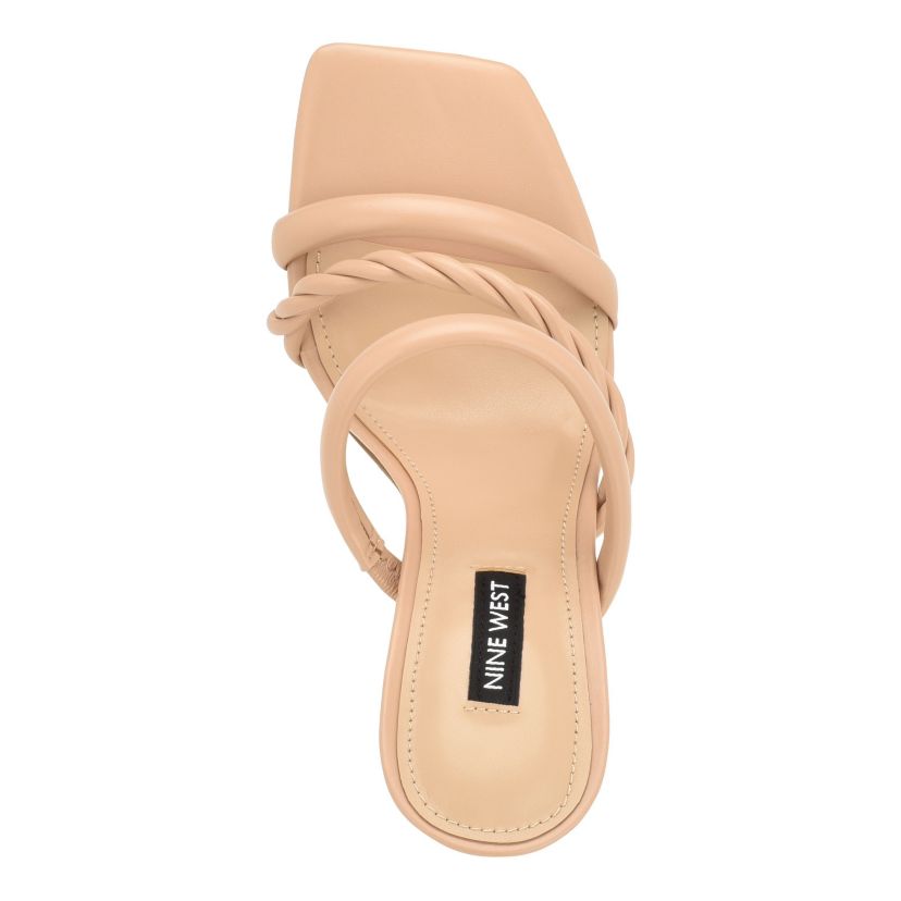 Yester Strappy Heeled Slide Dress Sandals